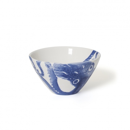 Soup Bowl Octopus Blue: click to enlarge