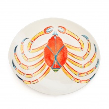 Oval Platter Krabbe