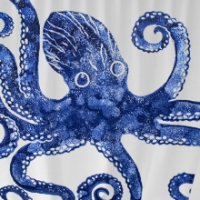 Shower Curtain Octopus