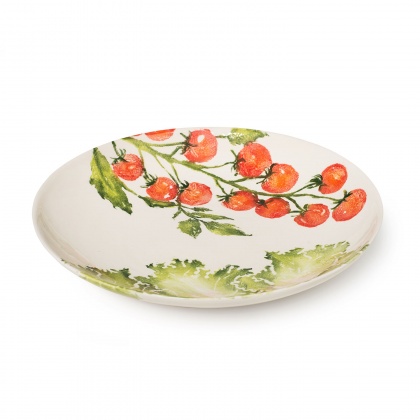 Serving Dish Vine Tomatoes Lettuce: click to enlarge