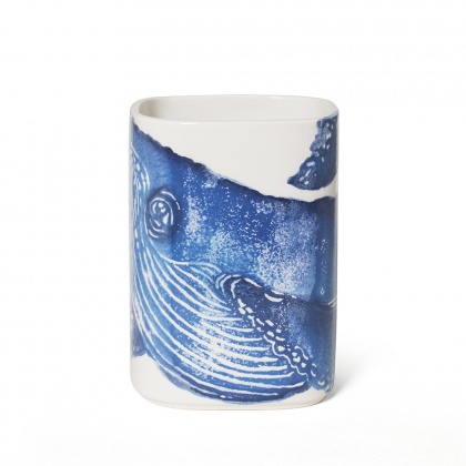 Utensil Pot Whale Blue: click to enlarge