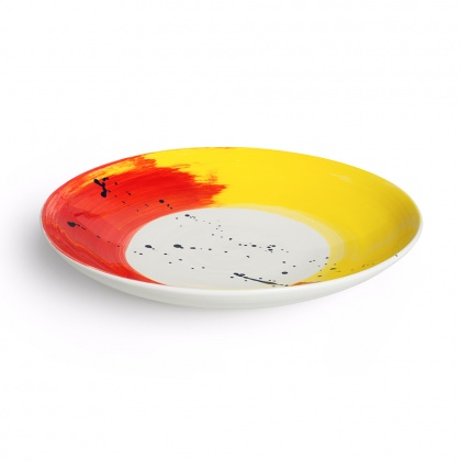 Swish Red & Yellow Serving Bowl: click to enlarge