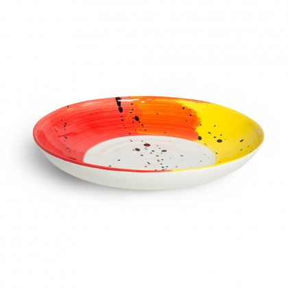 Swish Red & Yellow Supper Bowl: click to enlarge
