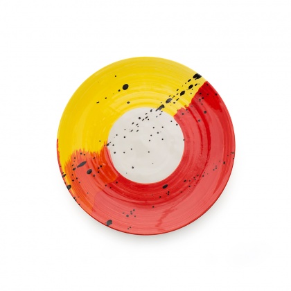 Swish Red & Yellow Side Plate: click to enlarge