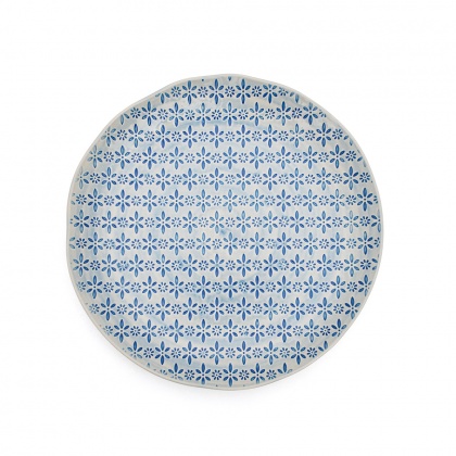 Dinner Plate Blue Flower: click to enlarge