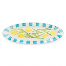 Tulip XL Oval Rimmed Platter