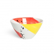 Swish Red & Yellow Cereal Bowl