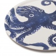 Tray Round Octopus Blue