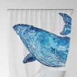 Shower Curtain Whale
