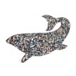 Cork Trivet Whale Blue